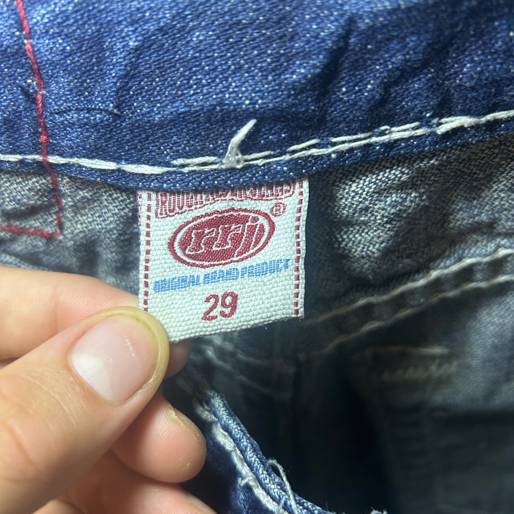 Vintage Rough Rider Jeans big contrast stitch denim - Picture 10 of 12